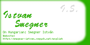 istvan smegner business card